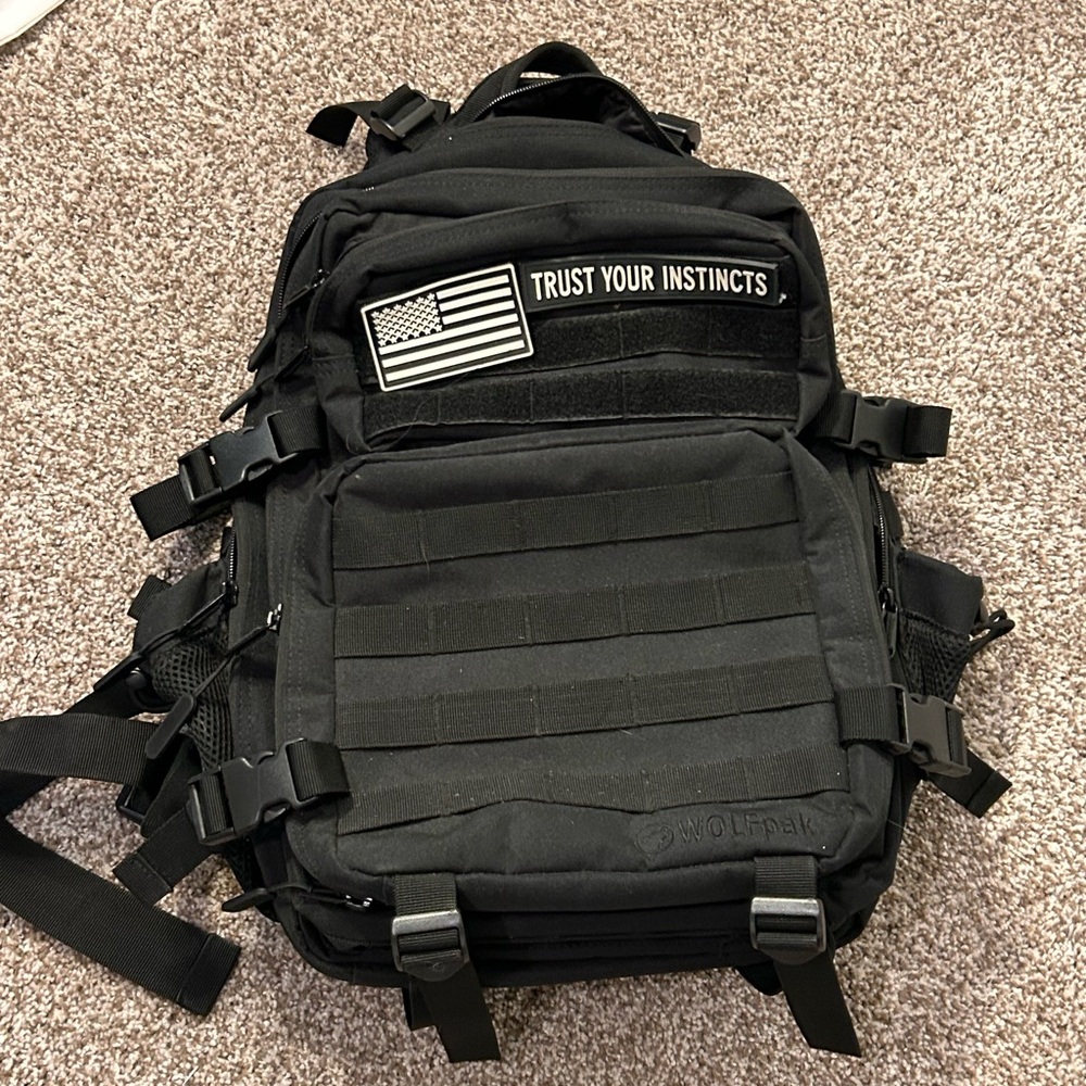 Black Tactical Backpack